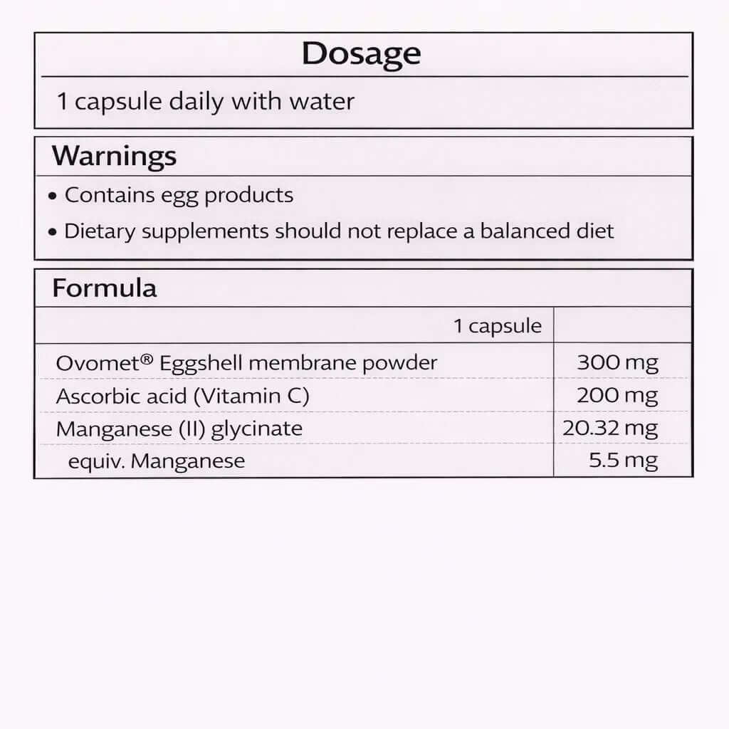 BioMedica Collagen Matrix | Vegetarian Collagen Joint Support 60 Capsules BioMedica