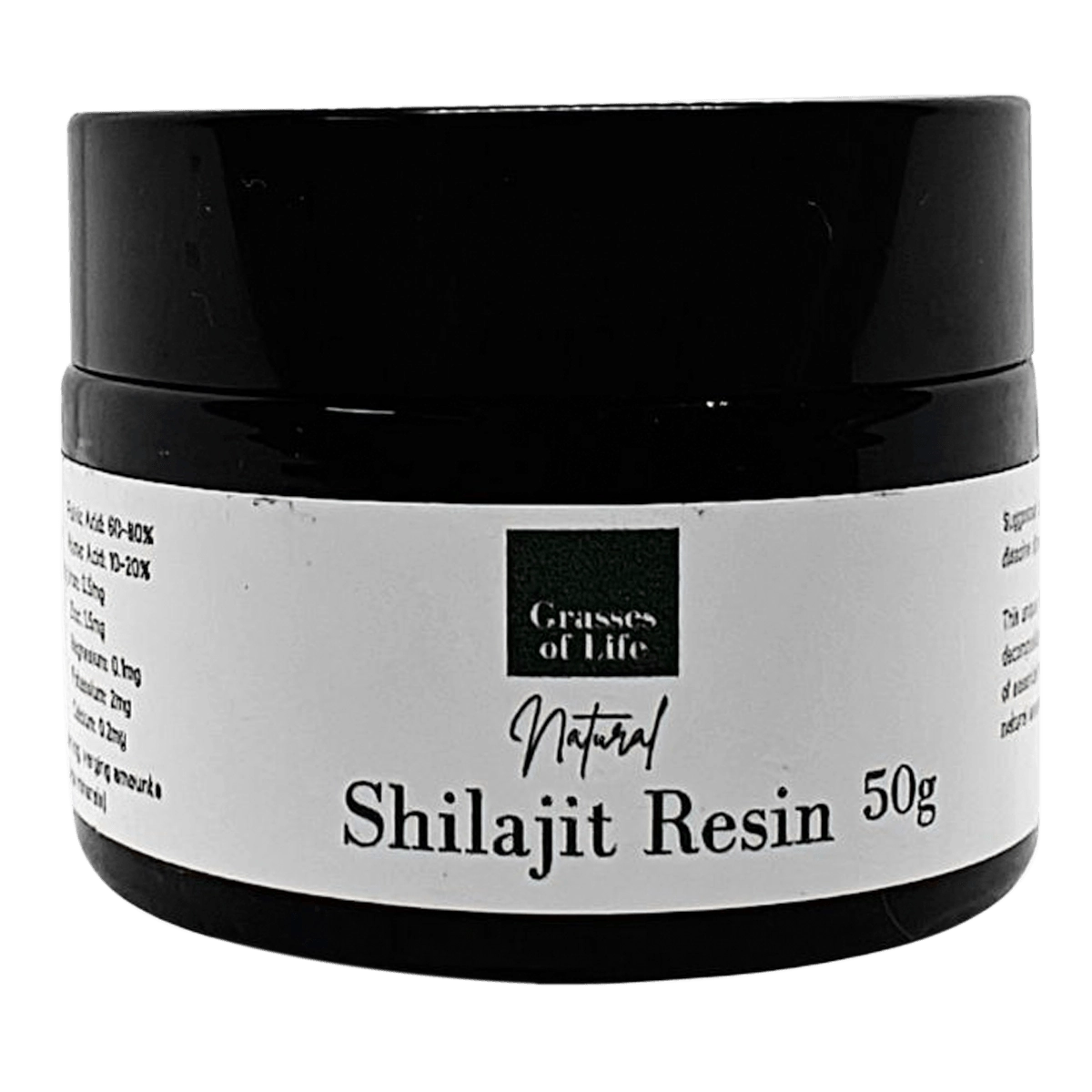 Pure Himalayan Shilajit Resin 50 g by Grasses of Life