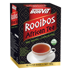 Bonvit Organic Rooibos African Tea 40 filter bags front
