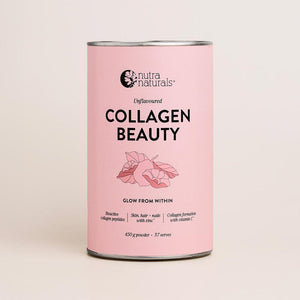Nutra Organics Collagen Beauty Unflavoured 450g front tub