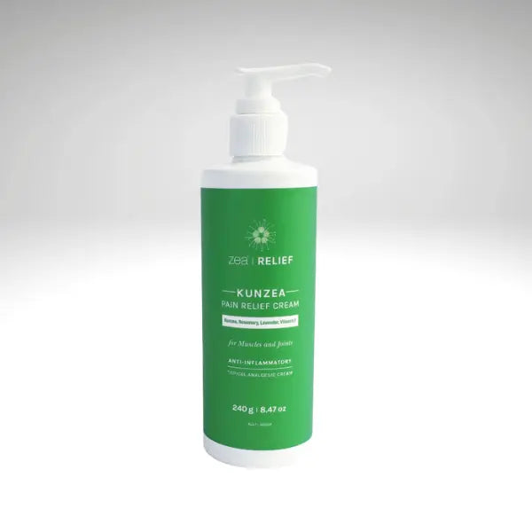 Zea Relief Kunzea Pain Relief Cream (Kunzea Rosemary Lavender Vitamin E) Pump 240g - GoodnessBox