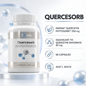 RN Labs Quercesorb ingredient strength 60 capsules and AUST L information