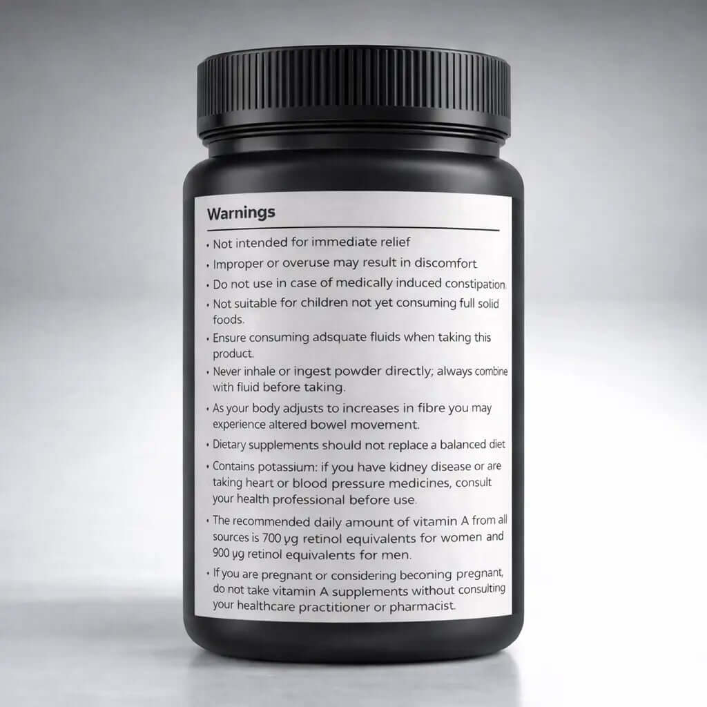 Product warning label