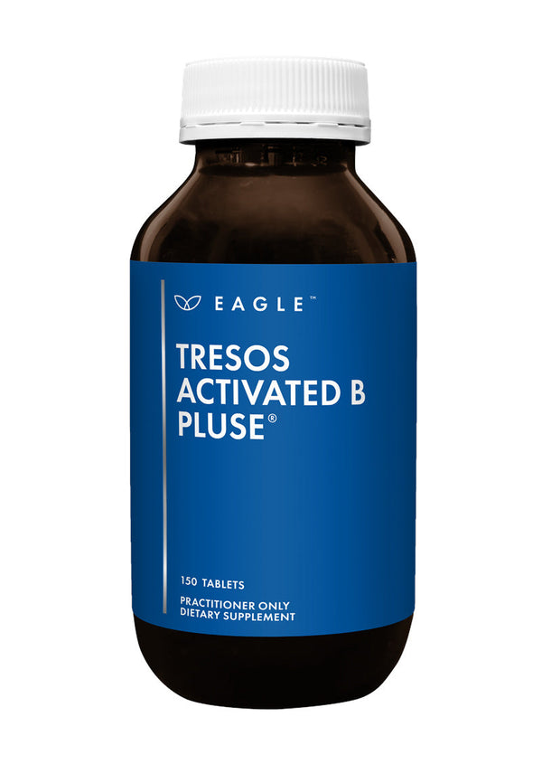 Eagle Tresos Activated B PluSe multivitamin bottle, 350 tablets, supports energy and immune health.