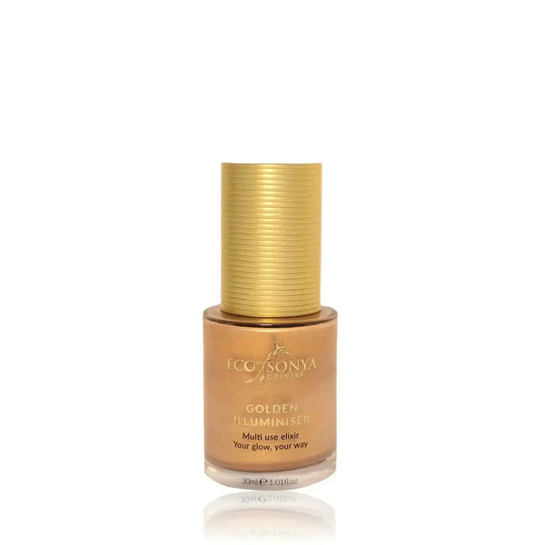 Eco Sonya Golden Illuminiser bottle for natural glow enhancement.