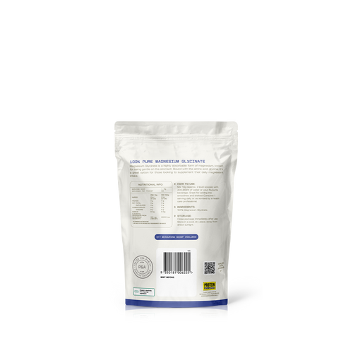 Protein Supplies Australia Magnesium Glycinate Pure 100g back label
