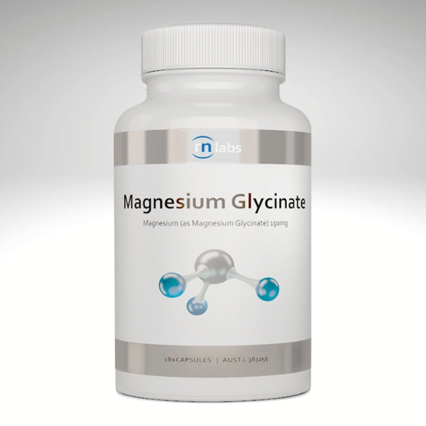 Magnesium Glycinate 180 capsules bottle by RN Labs for wellness