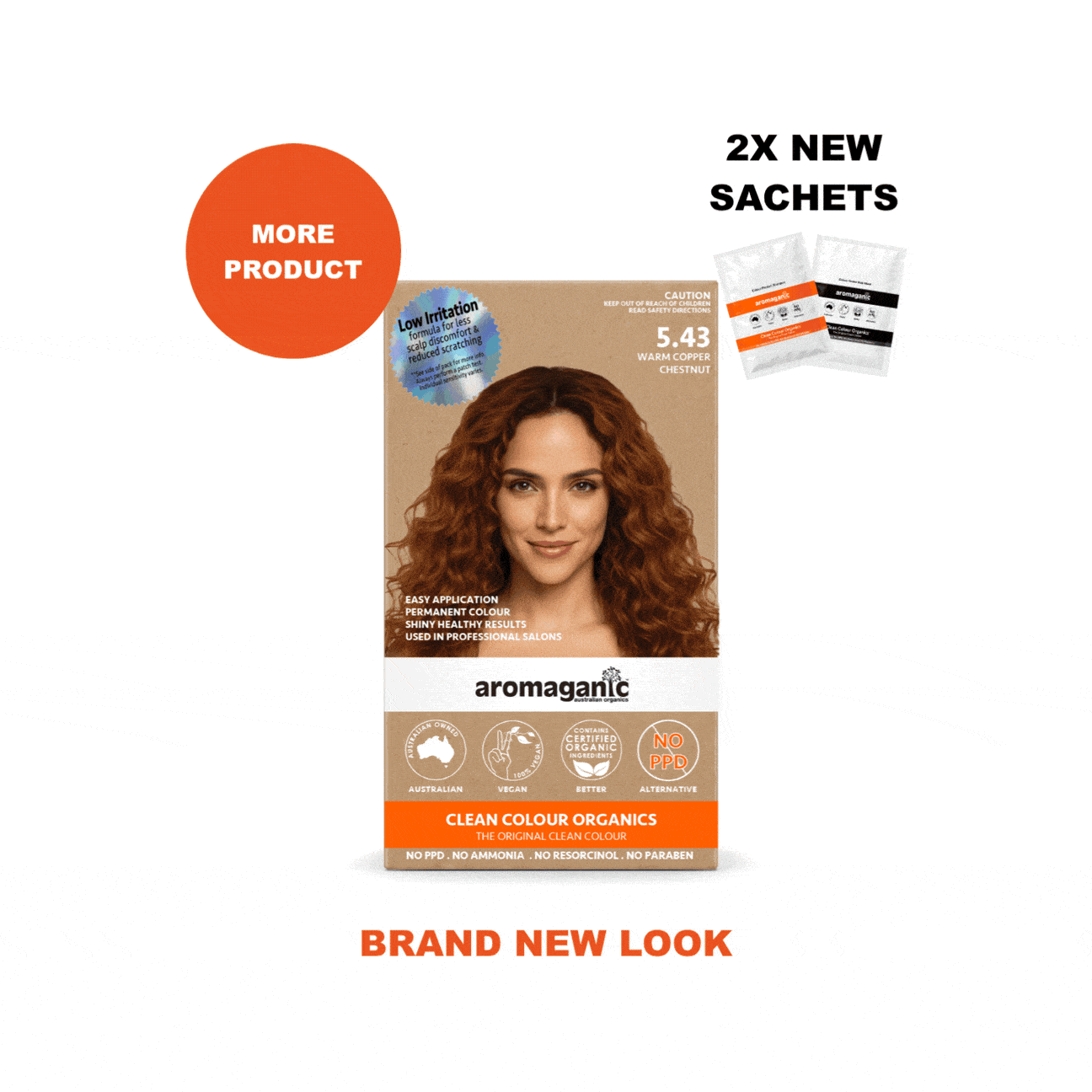 Aromaganic 5.43 Copper Blonde permanent hair colour