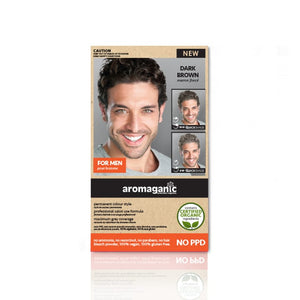 Aromaganic Men's 3.0N Dark Brown Natural permanent hair colour
