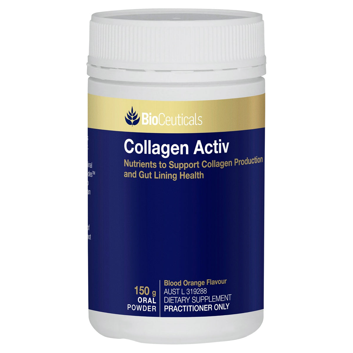 BioCeuticals Collagen Activ Blood Orange 150g front container