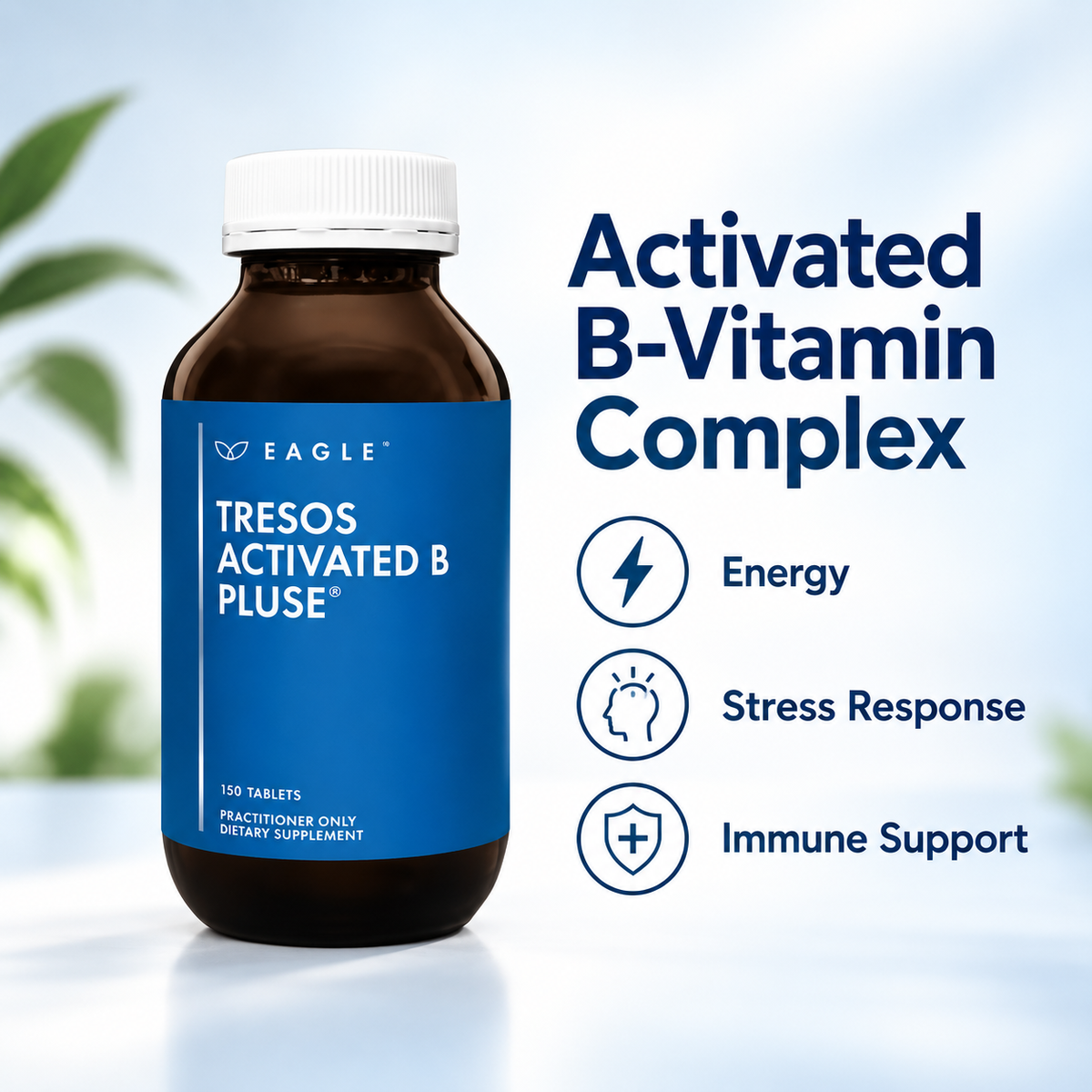 Eagle Tresos Activated B PluSe benefits for energy stress response and immune support