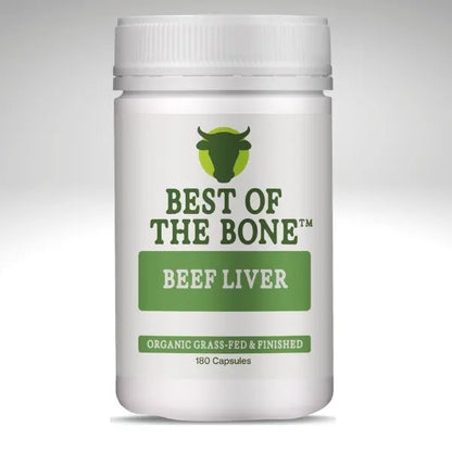 Best of the Bone Organic Beef Liver 180 Capsules - GoodnessBox