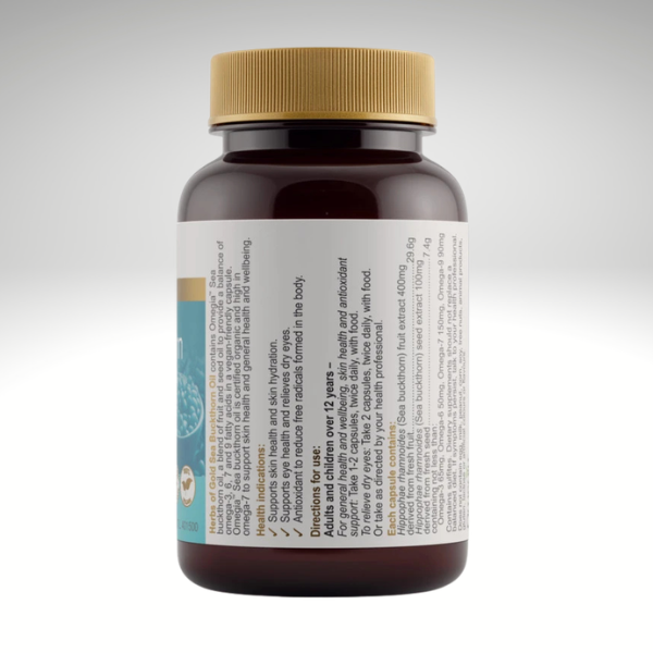 Herbs of Gold Sea Buckthorn Oil | Omega 7 for Skin & Dry Eyes