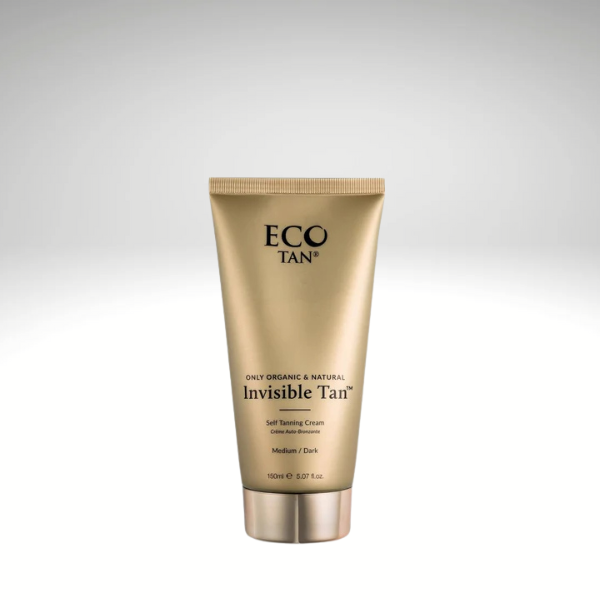 Eco Sonya Invisible Tan 150ml tube, organic natural self-tanning cream for all skin tones.