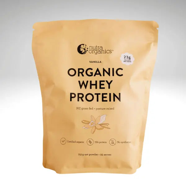 Organic Whey Protein 750g by Nutra Organics - GoodnessBox