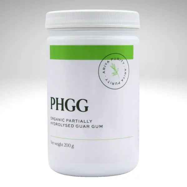 Organic Partially Hydrolysed Guar Gum (PHGG) 200g by Ariya Purity