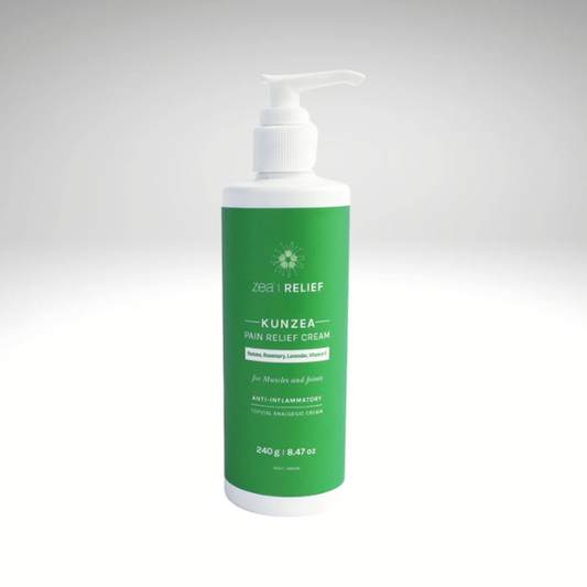Zea Relief Kunzea Pain Relief Cream (Kunzea Rosemary Lavender Vitamin E) Pump 240g