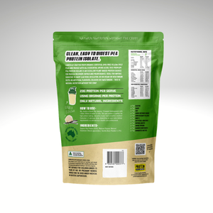 Protein Supplies Australia Organic Pea Protein Isolate Vanilla 1kg back label