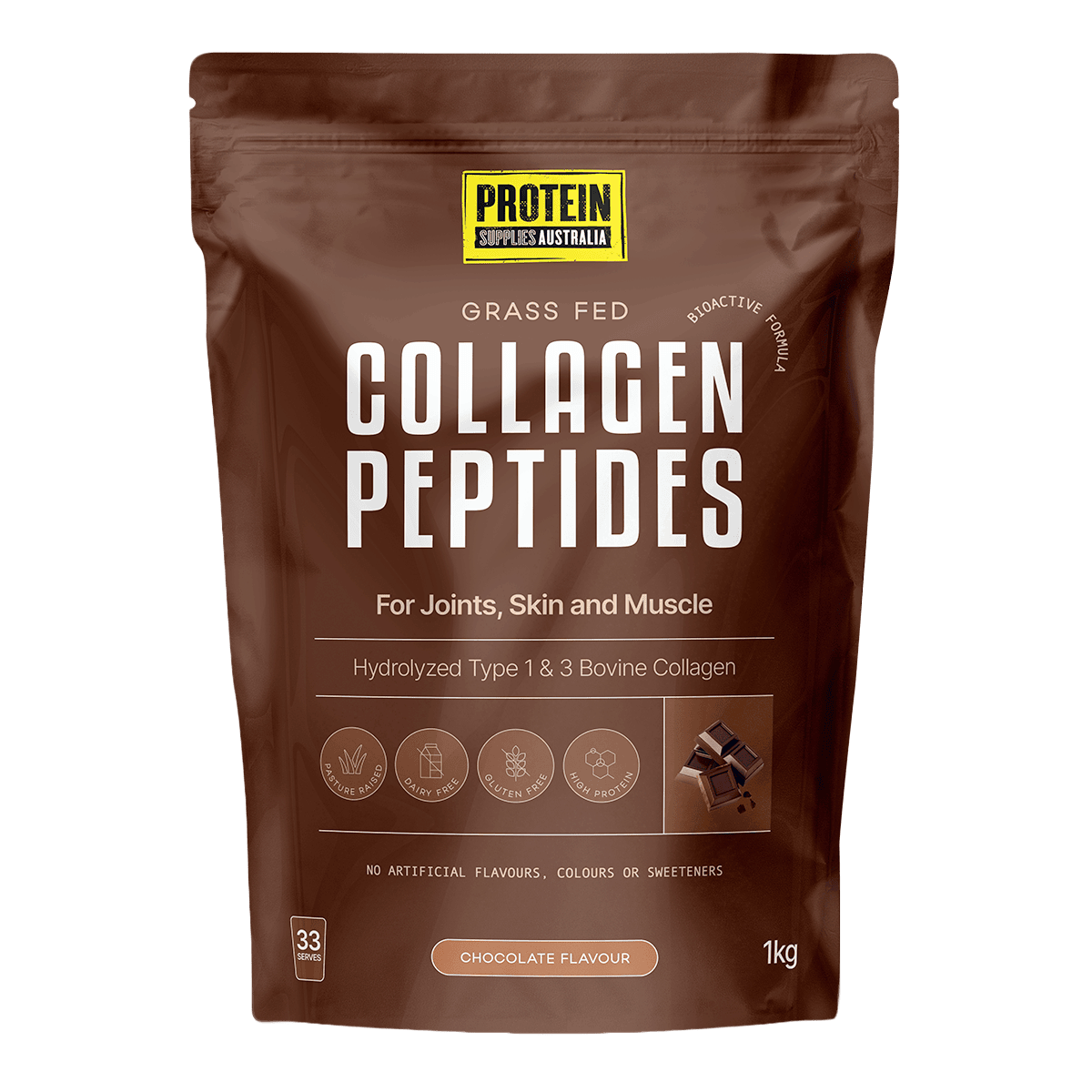 Protein Supplies Australia Collagen Peptides 1kg Chocolate