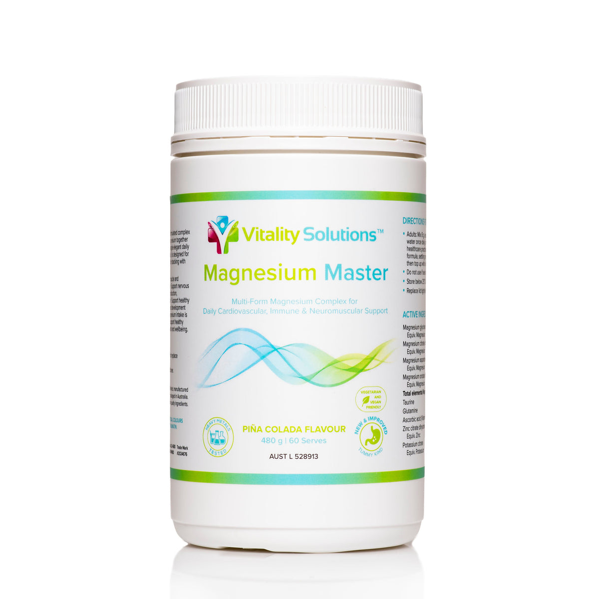 Vitality Solutions Magnesium Master Piña Colada 480g powder