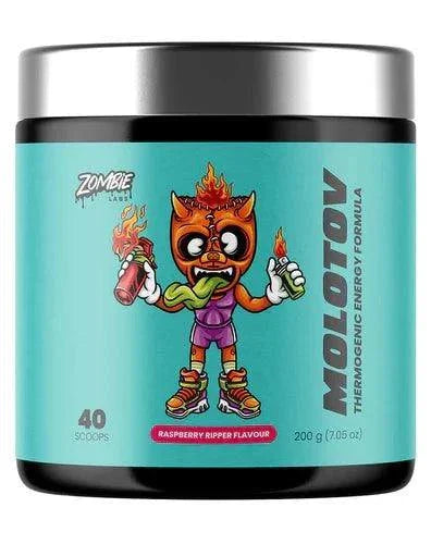 Molotov Thermogenic Formula by Zombie Labs, 200g, Raspberry Ripper Flavour, metabolism booster with nootropics.